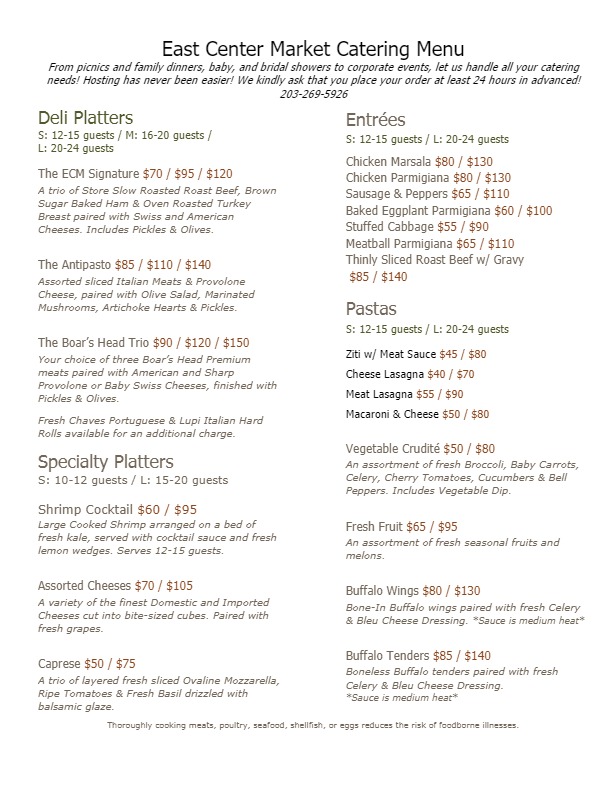 East Center Market Catering